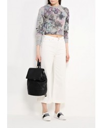 Женский разноцветный свитер с круглым вырезом от LOST INK