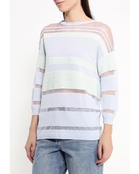 Женский разноцветный свитер с круглым вырезом от LOST INK