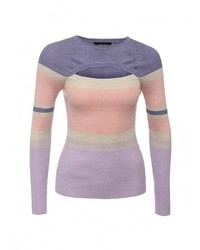 Женский разноцветный свитер с круглым вырезом от LOST INK