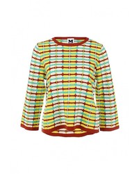 Женский разноцветный свитер с круглым вырезом от M Missoni
