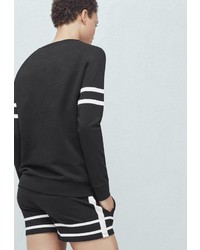 Женский разноцветный свитер с круглым вырезом от Mango