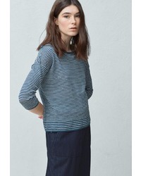 Женский разноцветный свитер с круглым вырезом от Mango