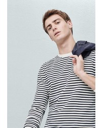 Мужской разноцветный свитер с круглым вырезом от Mango Man