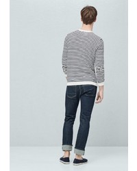 Мужской разноцветный свитер с круглым вырезом от Mango Man