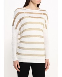 Женский разноцветный свитер с круглым вырезом от Mim