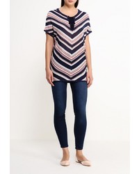 Женский разноцветный свитер с круглым вырезом от Morgan