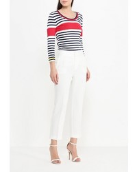 Женский разноцветный свитер с круглым вырезом от Morgan