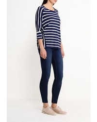 Женский разноцветный свитер с круглым вырезом от Morgan