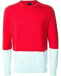 Мужской разноцветный свитер с круглым вырезом от Paul Smith