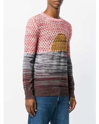 Мужской разноцветный свитер с круглым вырезом от Stella McCartney