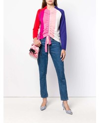 Женский разноцветный свитер с круглым вырезом от Paper London