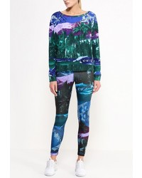 Женский разноцветный свитер с круглым вырезом от Reebok