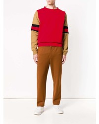 Мужской разноцветный свитер с круглым вырезом от Marni