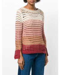 Женский разноцветный свитер с круглым вырезом от See by Chloe
