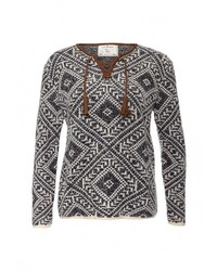 Женский разноцветный свитер с круглым вырезом от SPRINGFIELD