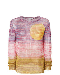 Мужской разноцветный свитер с круглым вырезом от Stella McCartney