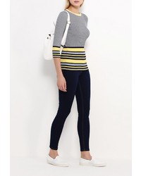 Женский разноцветный свитер с круглым вырезом от Sweewe