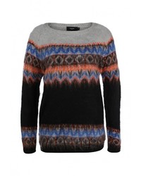 Женский разноцветный свитер с круглым вырезом от Sweewe