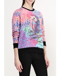 Женский разноцветный свитер с круглым вырезом от Taya