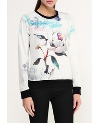 Женский разноцветный свитер с круглым вырезом от Taya