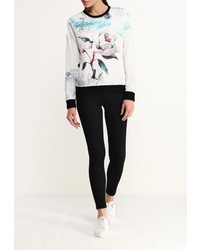 Женский разноцветный свитер с круглым вырезом от Taya