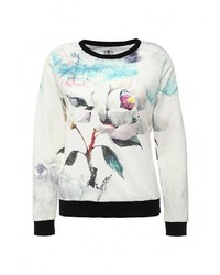 Женский разноцветный свитер с круглым вырезом от Taya