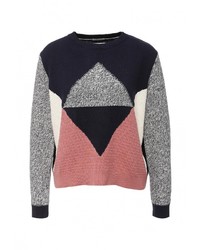 Женский разноцветный свитер с круглым вырезом от Tommy Hilfiger Denim