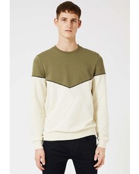 Мужской разноцветный свитер с круглым вырезом от Topman