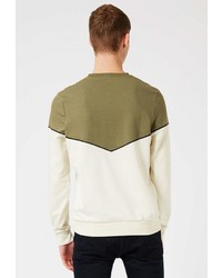 Мужской разноцветный свитер с круглым вырезом от Topman