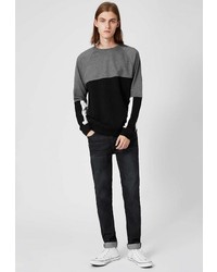 Мужской разноцветный свитер с круглым вырезом от Topman