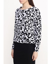 Женский разноцветный свитер с круглым вырезом от Troll