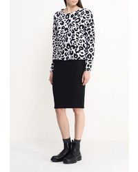 Женский разноцветный свитер с круглым вырезом от Troll