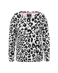 Женский разноцветный свитер с круглым вырезом от Troll