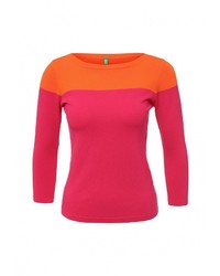 Женский разноцветный свитер с круглым вырезом от United Colors of Benetton