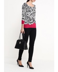 Женский разноцветный свитер с круглым вырезом от Zarina