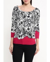 Женский разноцветный свитер с круглым вырезом от Zarina