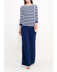 Женский разноцветный свитер с круглым вырезом от Zarina