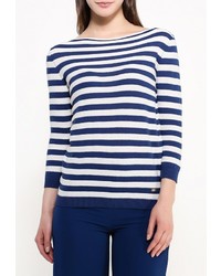 Женский разноцветный свитер с круглым вырезом от Zarina