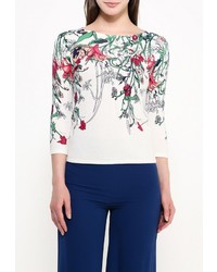 Женский разноцветный свитер с круглым вырезом от Zarina