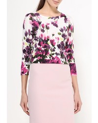 Женский разноцветный свитер с круглым вырезом от Zarina