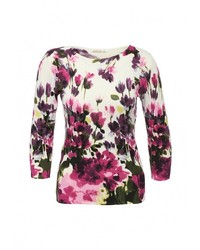 Женский разноцветный свитер с круглым вырезом от Zarina