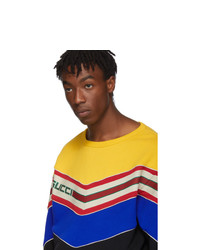 Мужской разноцветный свитшот с принтом от Gucci