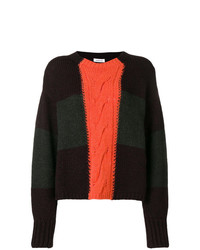 Разноцветный свободный свитер в горизонтальную полоску от P.A.R.O.S.H.