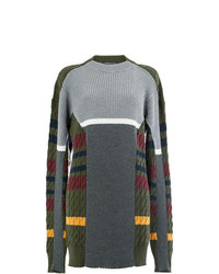 Разноцветный свободный свитер в горизонтальную полоску от Y/Project