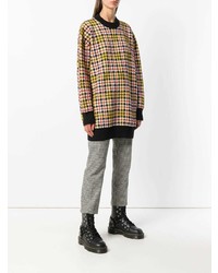 Разноцветный свободный свитер от MSGM