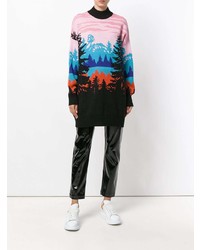 Разноцветный свободный свитер от MSGM