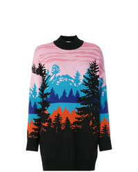 Разноцветный свободный свитер от MSGM