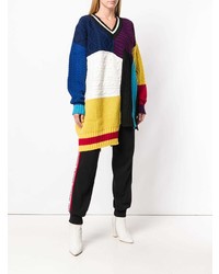 Разноцветный свободный свитер от MSGM