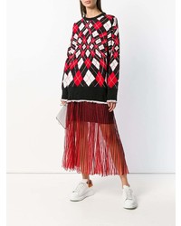 Разноцветный свободный свитер от MSGM