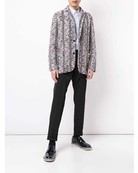 Мужской разноцветный твидовый пиджак от Coohem